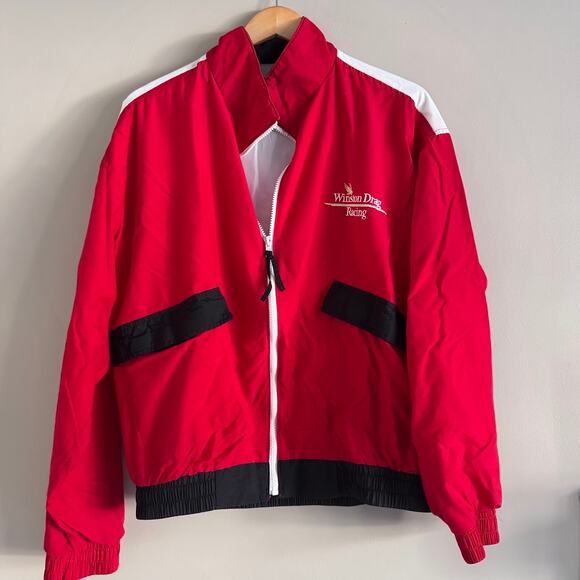 Winston Drag Racing Jacket Vintage Nascar Windbreaker By Swingster Size Large - Picture 4 of 11